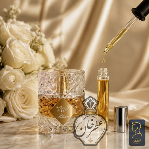عطر گرم و سنگین شرابی مردانه آنجل شیر لوزی سوئیس luzi